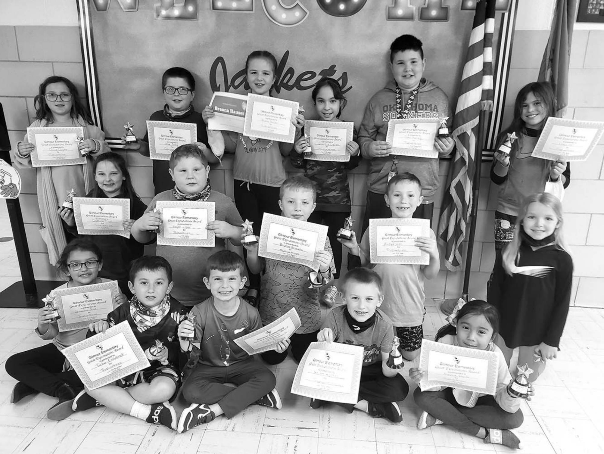 Gilmour Elementary GE Award winners Kingfisher Times & Free Press