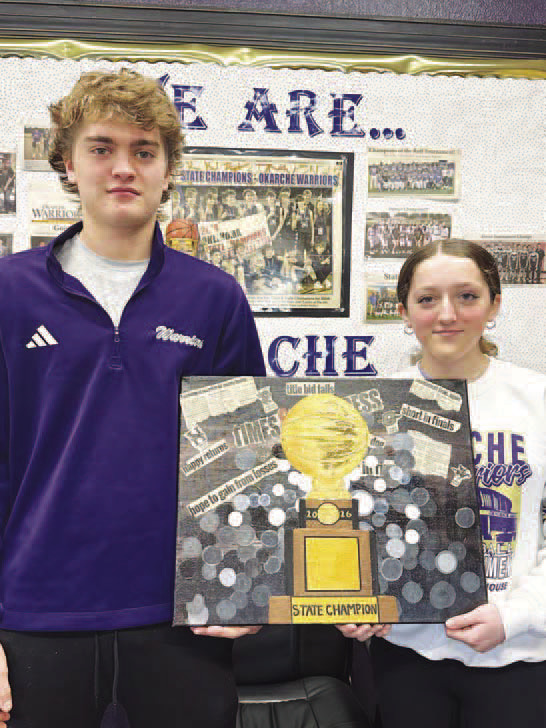 Pinkerton project a finalist in OSSAA art contest; will be on display at state