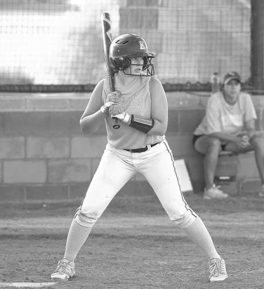 POSTSEASON PICKS – Mya Dewberry, Merrin Evans and Natalie Dick picked up some postseason honors last week. They were named 4A-4 All-District first team selections and also Tri-County Conference all-conference picks after votes by coaches. [Photos by Rus 3 from KHS are all-district, all-conference