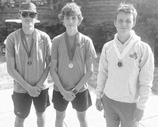 KHS tennis players collect hardware