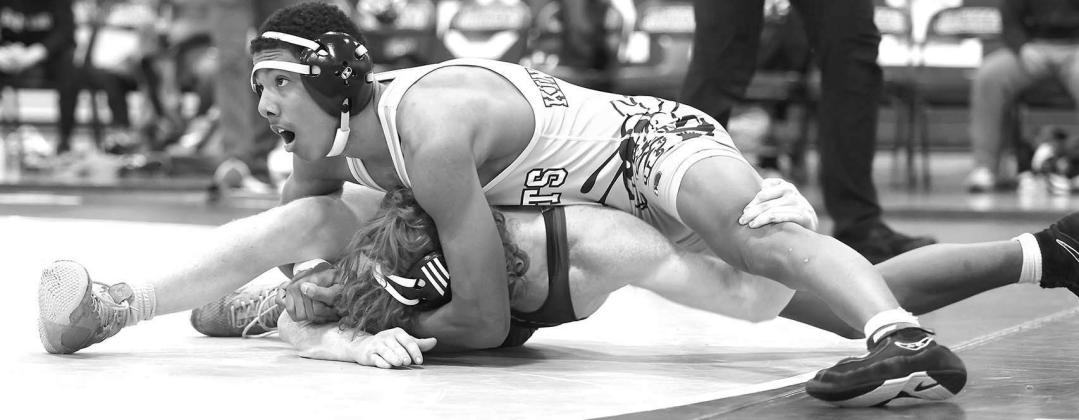 WRESTLING ROYALTY – Shaina Hamil was named the 2022-23 KHS wrestling homecoming queen last Tuesday night and Braxton Shellstrom the captain. They were announced during a ceremony at the APB. In the homecoming court were, from left: Jace Johnson, Lily Fl Hamil, Shellstrom crowned at homecoming