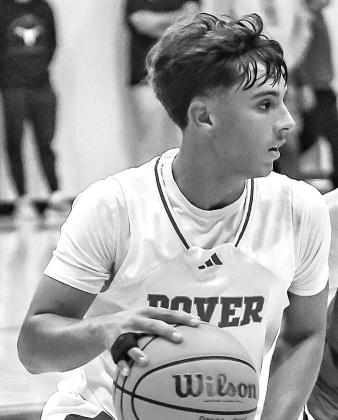 CASEN BUCK scored 25 points as Dover thumped Eagletown to win a Class B-II area championship last Friday. [Photo by Chris Simon/www.simon-sports-photos.smugmug.com]