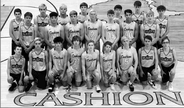 CASHION WILDCATS - Members of Cashion’s 2019-20 boys basketball team include Trey Tichenor, Landon LaGasse, Brycen Hogan, Jake Wilkerson, Kaden LaFortune, Alex Nabavi, Luke Jones, Austin Frazier, Vance Raney, Jonah Jenkins, Jacob Woody, Nick Nabavi, TJ Teams of the Week