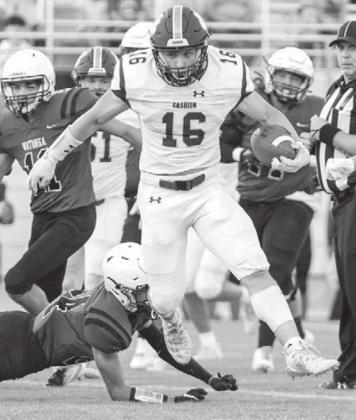 Cashion wakes up to thump Watonga in district opener