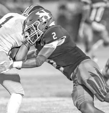 HENNESSEY ALL-DISTRICT players for 2024 include, from left: top row, Gunnar Holder, Jessin Hardin and Hunter Weber; middle row, Jakob Johns, Brandon Rodriguez and Gunner Carthel; and bottom row, Kevin Trillo and Braedyn Richardson. [Photos by Chris Simon/ www.simon-sports-photos.smugmug.com]