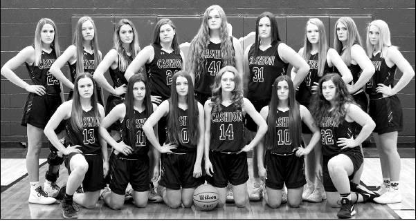 CASHION LADYCATS - Members of Cashion’s 2019-20 girls high school basketball team include Kaitin Taylor, Kaylin Niemyer, Cedar Stewart, Neeley Tilley-Bedick, Jayden Wells, Bella Schenk, Bella Woody, Lauren Lamb, Sydney Owens, Issy Reeves, Kenzie Wakefie Teams of the Week