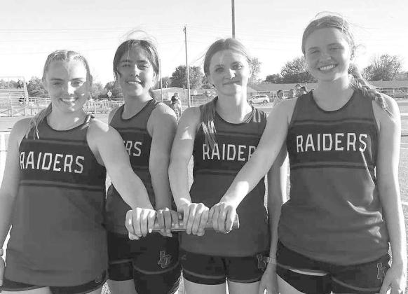 Lomega sees new school record in mile relay; several Raiders are state qualifi ers