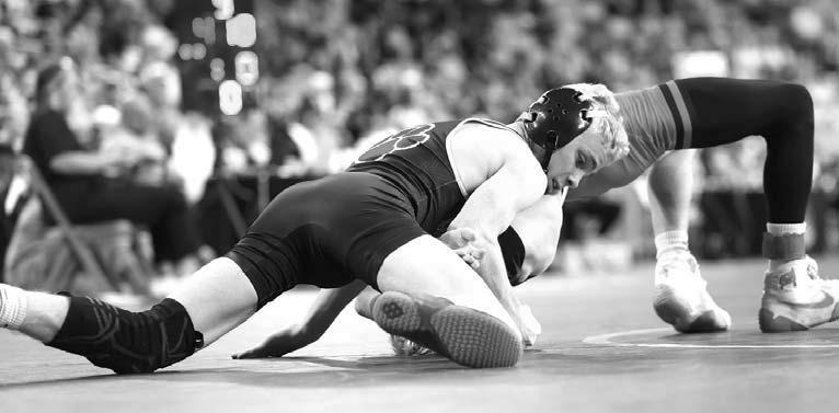 CASHION’S WRESTLING trio of Carlos Martinez (top left), Cale Browning (below right) and Fay Barnett (top right) had a huge weekend at the Class 3A state tournament. Martinez was the 175-pound runner-up, Browning captured bronze at 113 and Barnett (left 