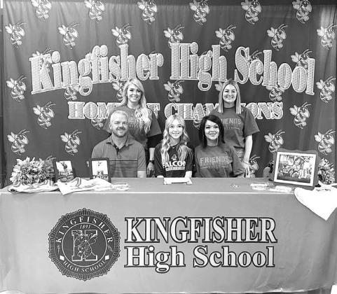 Snodgrass. She is pictured above with her teammates. Together they won the Class 4A competitive cheer state championship earlier this fall. Snodgrass won’t be the only former KHS cheerleader - nor the only Snodgrass - on the Friends squad when she joins Snodgrass signs with Friends U