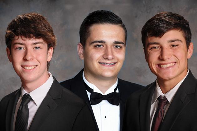 FOUR SENIORS from Kingfisher County recently earned Academic All-State status from the OBCA. Joining the ranks were, from left, Kaden LaFortune and Connor Walker of Lomega, and Alex Nabavi of Cashion Article Image Alt Text