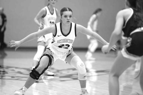 EMORY WEST made big plays on defense and offense down the stretch as Okarche got a come-from-behind win in its regional championship game on Saturday. [KT&amp;FP Staff Photo]