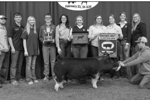 Live stock show champs, reserve champs listed