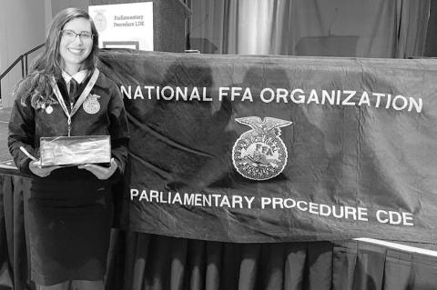 Gibson wins top parli pro honor during national FFA competition