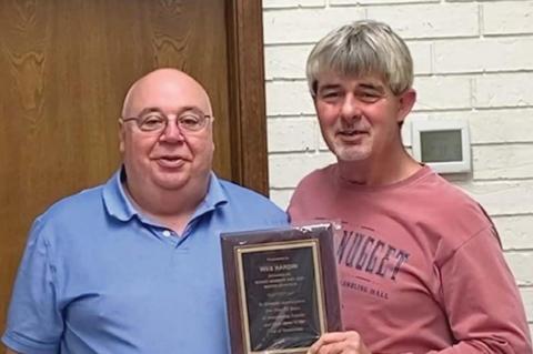 Former mayor Hardin recognized for 20 years on Hennessey board