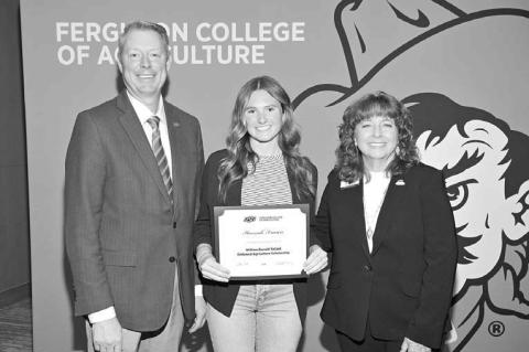 	KHS graduates Blair, Francis presented OSU ag scholarships
