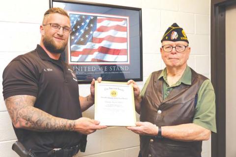 American Legion honors officer, deputy, fireman