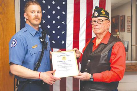 American Legion honors officer, deputy, fireman
