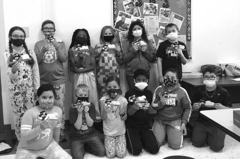 STARS students craft bookmarks for Meals on Wheels