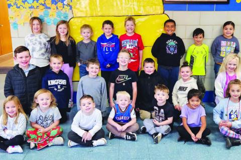 Gilmour Elementary School has announced its Good BEE-havior Students of the Week for the week ending Dec. 6. Those earning the honor were, from left: front row, Kenna Pyle, Norah Broomfield, Wyatt Henton, Brooks Terrell, Dylan Holt, Zulema Rivera and Will