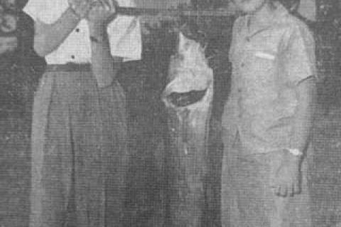 Local Boys Catch 31-Lb. Catfish, 1947