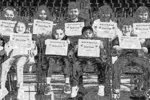 Okarche Elementary students are recognized each month as “REAL Warriors” for a good character trait. In the month of December, the character trait was Integrity. REAL is an acronym for Respect, Effort, Attitude and Leadership. Earning the honor in pre