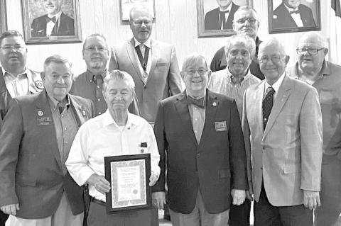 MILLS EARNS 50-YEAR PIN, 10 OTHER MASONS HONORED