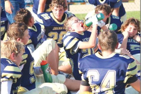 WELL-DESERVED WATER BREAK