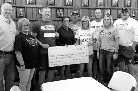 Kingfisher Elks donate $2,500 to KPS programs
