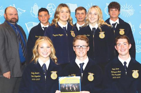 Hennessey, Okarche  FFA officers attend  COLT Conference