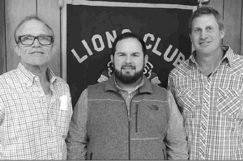 Taylor, Cason discuss Training Room with Lions Club