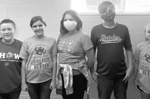 Lomega 4-H members elect new officers 