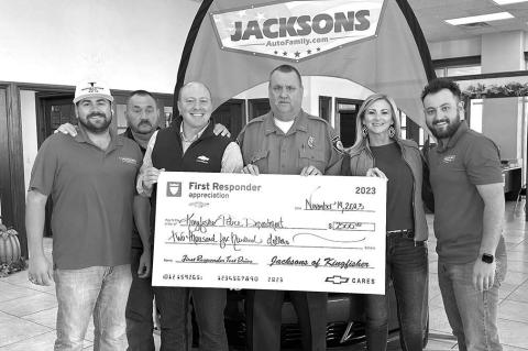Jacksons donates to first responders