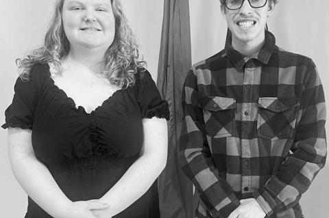 FEBRUARY JUNIOR Lions were KHS seniors Gracie Fuksa (left) and Raiden Clarke. [KT&amp;FP Staff Photo]