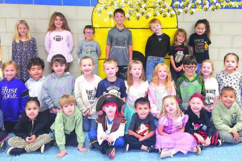 Gilmour Elementary School has announced its Good BEE-havior Students of the Week for the week ending Oct. 24. Those earning the honor were, from left: front row, Luke Blundell, Patience Soto Sanchez, Milo Romero, Rhett Ince, Myles Schmidt, Blair Culp, Led