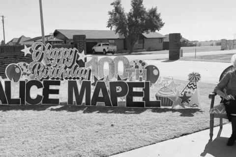 Alice Mapel turns 100 in style