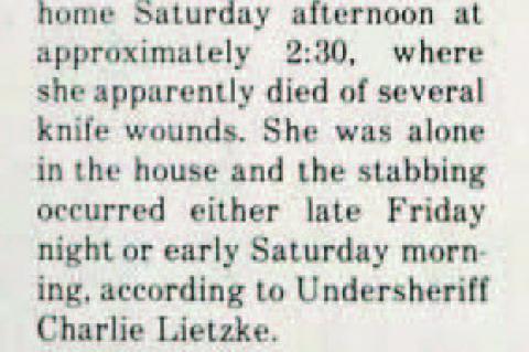 Who murdered Mary Harrison?