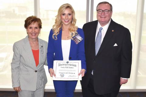 Sanders named Hans Brisch Scholar