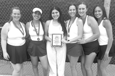 KHS tennis players collect hardware