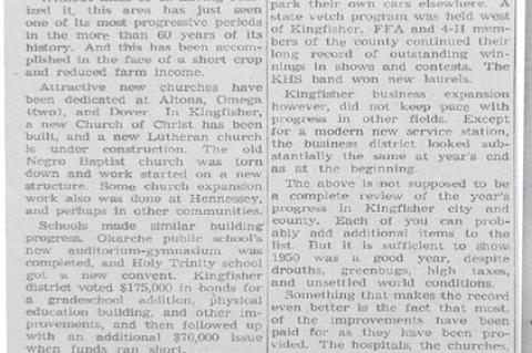 1951 – 75 Years Ago