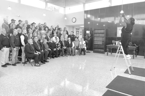 Cheesing in the Courthouse Foyer