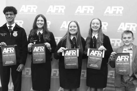County students offer strong showing at AFR speech contest