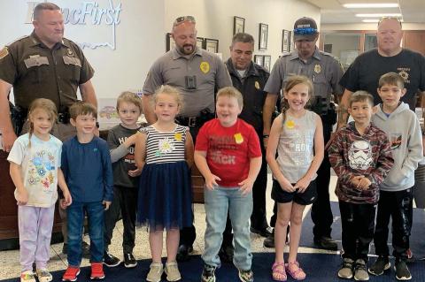 OUR COPS ARE TOPS Bank hosts law enforcement coffee 