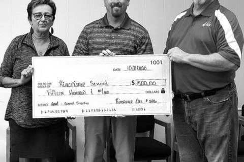 Kingfisher Elks donate $2,500 to KPS programs