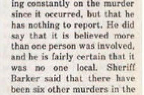 Who murdered Mary Harrison?