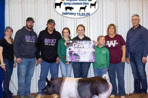 COUNTY SPRING STOCK SHOW RESULTS