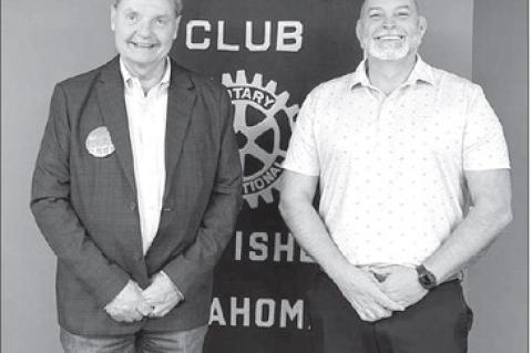 OMPA rep, Koch visit Kingfisher Rotary