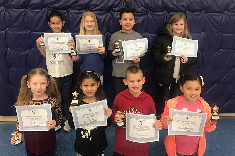 Gilmour Elementary School names GE Students of the Month Kingfisher