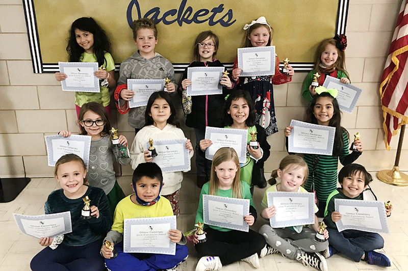 Gilmour Elementary School names December 2020 GE award winners