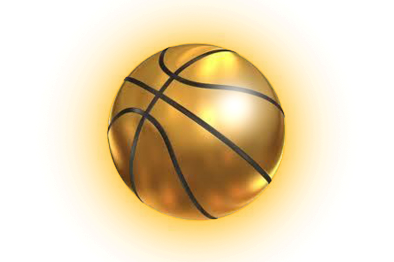 golden gold basketball