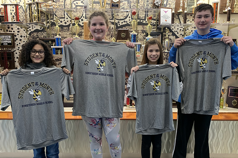 KMS STUDENTS OF THE MONTH Kingfisher Times & Free Press